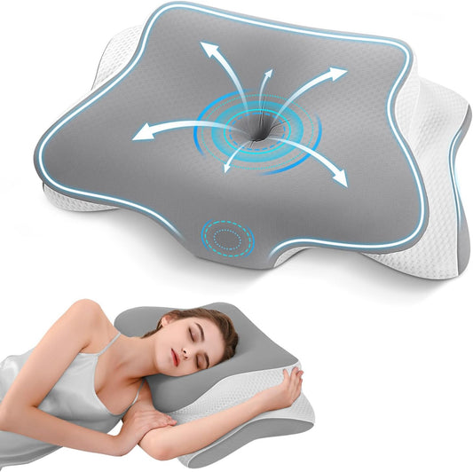 Almohada cervical viscoelástica diseño mariposa