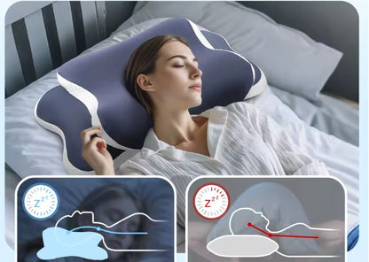 Almohada cervical viscoelástica diseño mariposa